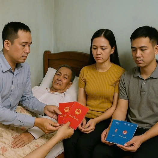 “Anh Cả 2 cuốn sổ đỏ, anh hai được 2 số tiết kiệm 15 tỷ, còn cái Lan ta cho 1 chỉ vàng dù gì cũng sắp lấy chồng”