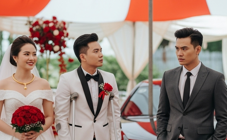 Nghe tin vợ cũ lấy chồng không lành lặn, tôi lái xe sang tới chếgiễu, vừa nhìn thấy chú rể tôi về ôm gối khóc cả đêm