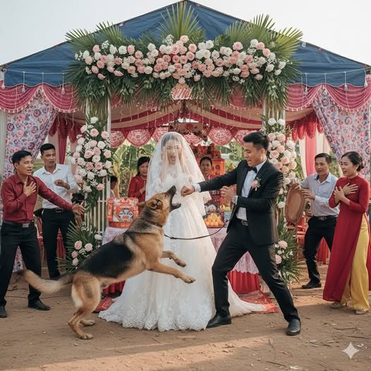 Ngày cưới, con chó nhà tôi vốn ngoan ngoãn bỗng lao vào đòi c;ắ;n chú rể