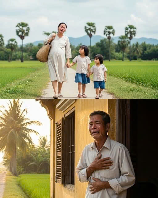 Con gái b::ầu 9 tháng sắp si::nh thất thểu xách túi dắt 2 con về quê, cha già có h:ành đ:ộng không ng::ờ