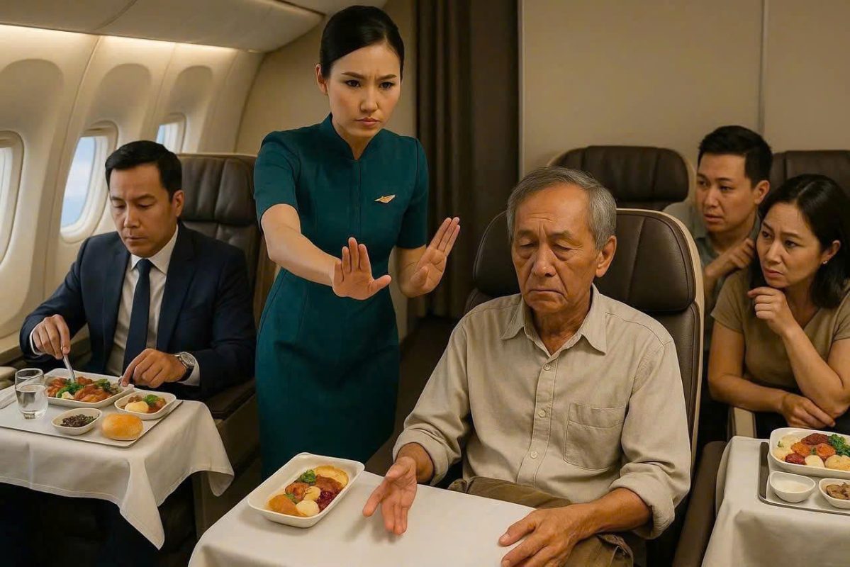 Ông lão ăn mặc giản dị bị từ chối suất ăn trên máy bay, sau khi hạ cánh ông s:a th:ải toàn bộ phi hành đoàn