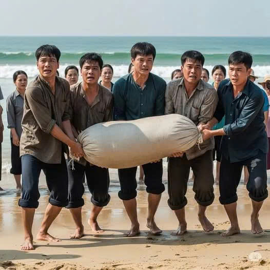 Chiếc ba lô dài ngoẵng trôi dạt vào bờ sau bão, các ngư dân xúm vào mở ra thì t-á hỏ-a ai nấy đều c;/o g;/iật, dân làng kéo tới xem thì đồng n-gã ngử-a