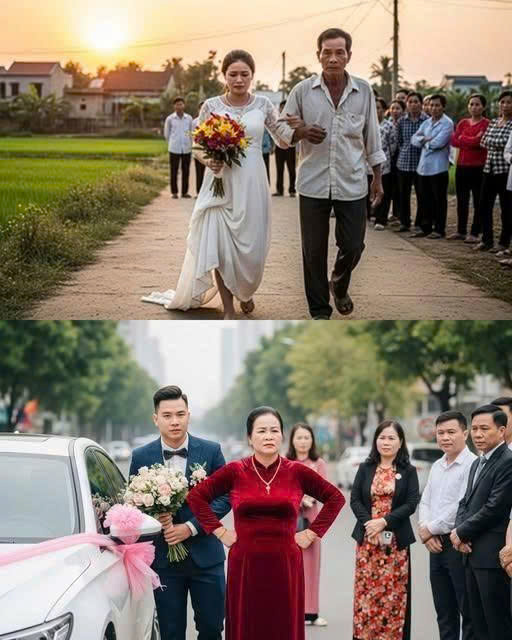 Ch//ê nhà thông gia ở ngoài cánh đồng b//ẩn, h//ôi h//ám con dâu lại ch//ửa trước 5 tháng mẹ chồng không thèm vào đón dâu mà b//ắt bố cô dâu phải dẫn con ra tận ngoài đường lớn